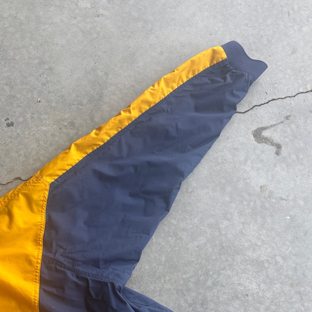 Vtg NIKE NC A&T AGGIES Yellow and Blue Windbreaker Jacket, Size XXL - Picture 7 of 12